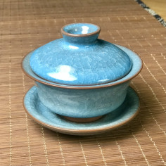 Гайвань «колотий лід», блакитна