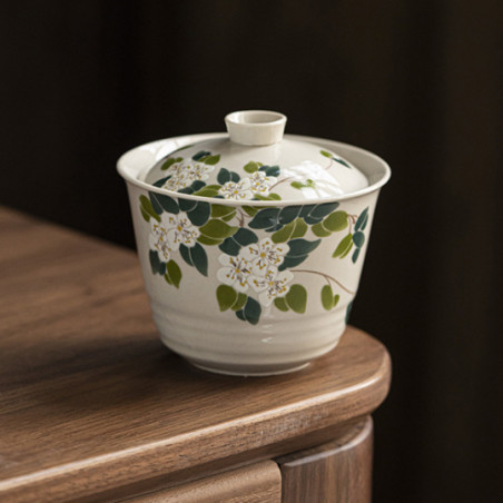 Квіти чаю - порцелянова гайвань без блюдця.