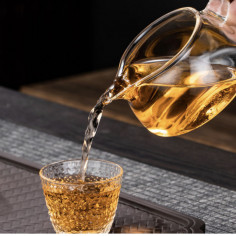 copy of Чахай скляний з дерев'яною ручкою, низький 2