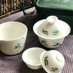 Чайний набір для подорожей (з квіткою) 2