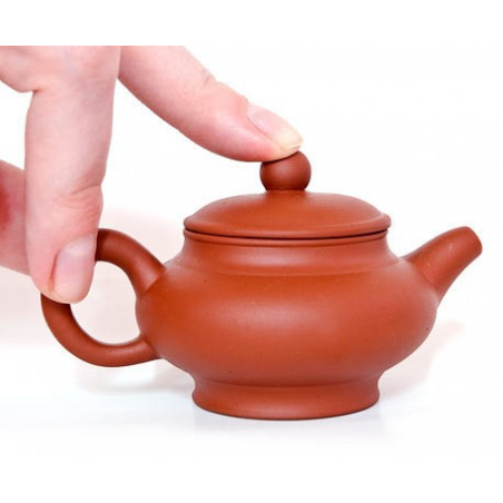 Чорний глиняний чайник, 60 мл