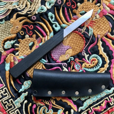 Пуерний ніж зі сталі (з ручкою з дуба)