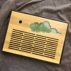 Хмари, що передвіщають щастя — прямокутна чабань з чорною меламіновою основою