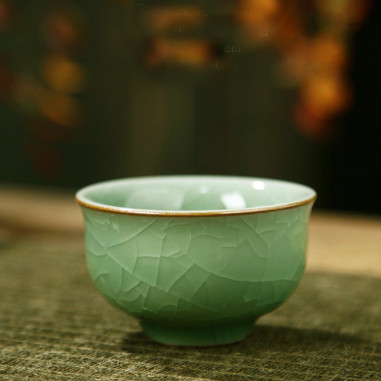 Чаша з ґеяо, кольору зеленої сливи