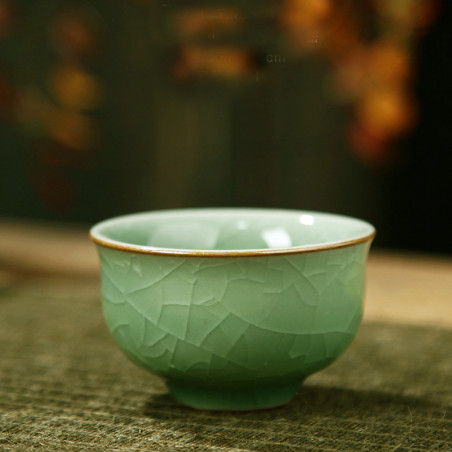 Чаша з ґеяо, кольору зеленої сливи