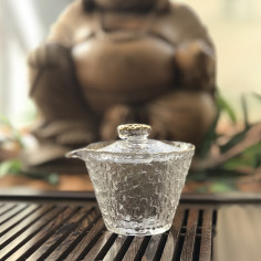 Гайвань з кришталю з позолотою