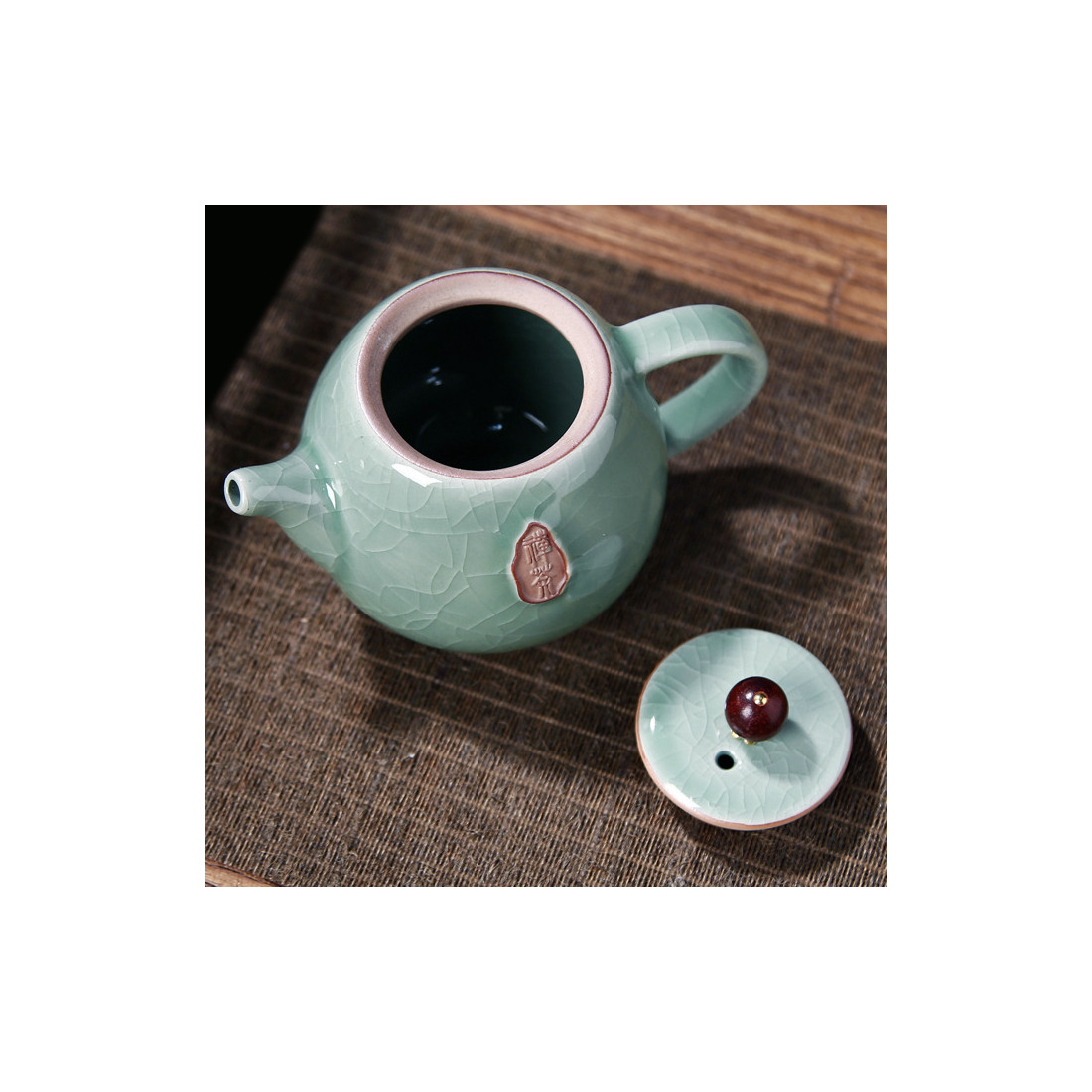 Блакитний набір ґеяо з чайником із... Блакитний набір ґеяо з чайником із...