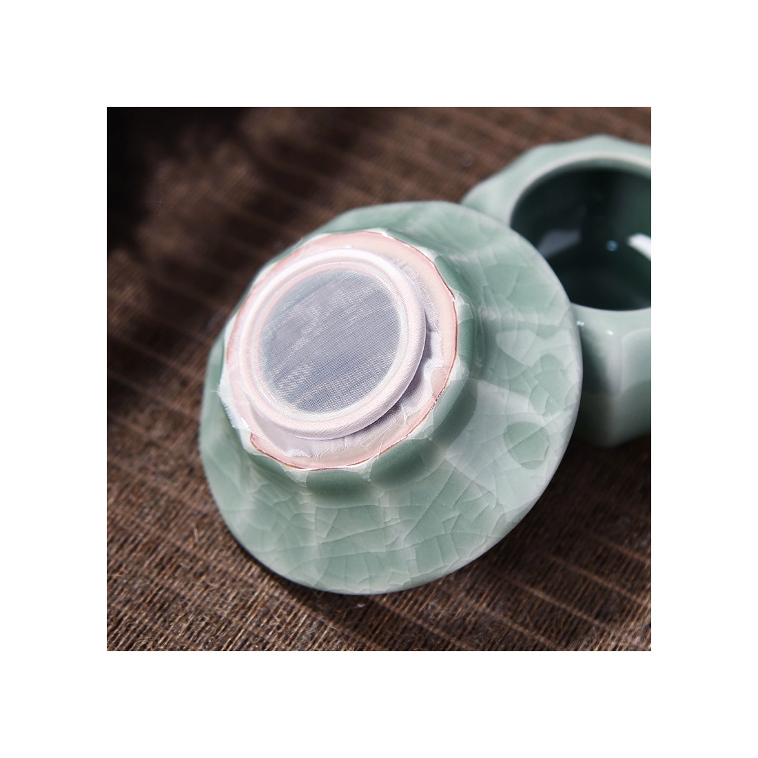 Блакитний набір ґеяо з чайником із... Блакитний набір ґеяо з чайником із...