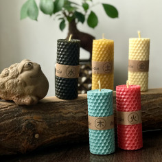 Свічка "Метал" з вощини... 2