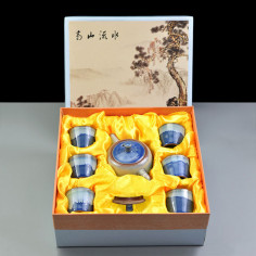 Чайний набір із двома глазурями "Небесний" 2