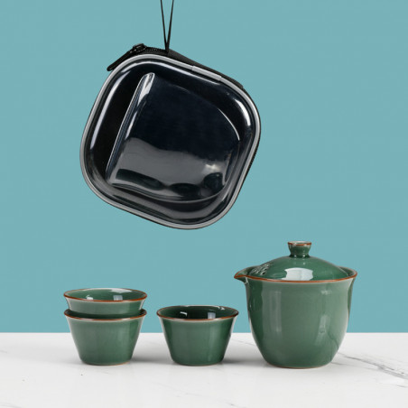 Чайний набір для мандрівок (темно-зелений)