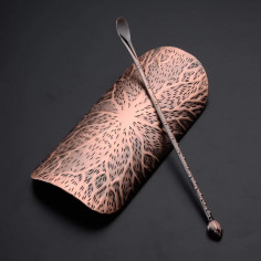 Чахе з ложечкою з металу (колір червоної міді) 2