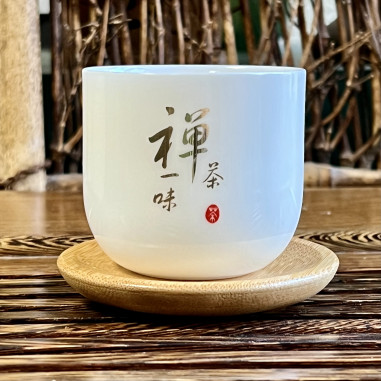 Чаша "Чань" з фарфору кольору білого нефриту