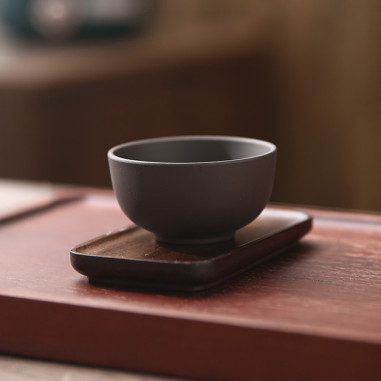 Глиняная чаша (серо-черная)