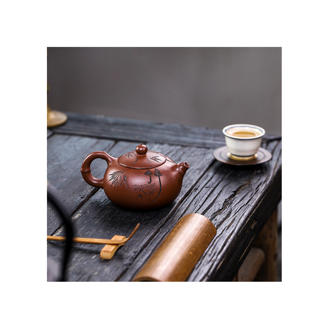 Чайник "Мелодія бамбука" з їсінської... Чайник "Мелодія бамбука" з їсінської...