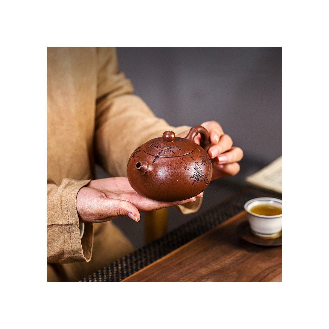 Чайник "Мелодія бамбука" з їсінської... Чайник "Мелодія бамбука" з їсінської...