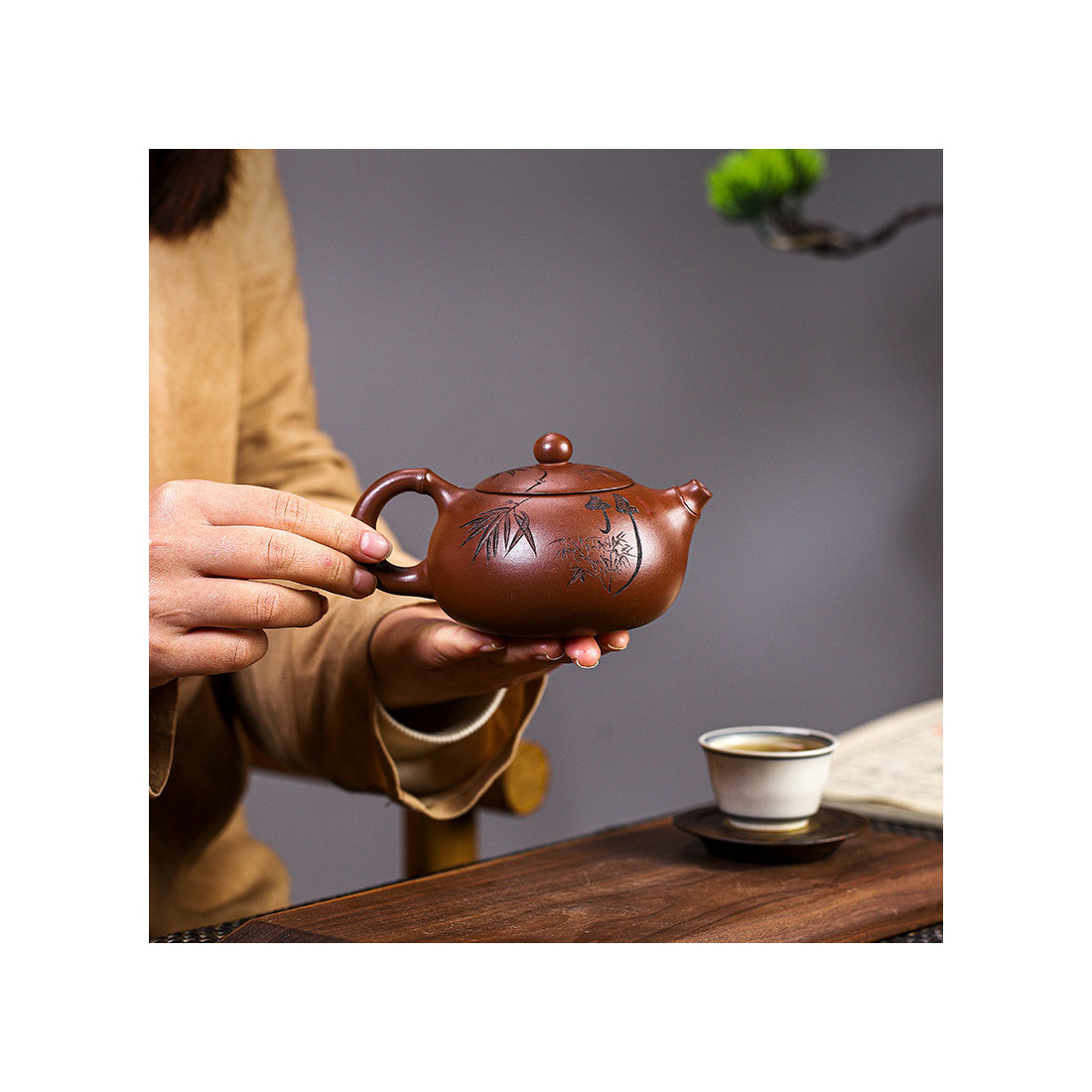 Чайник "Мелодія бамбука" з їсінської... Чайник "Мелодія бамбука" з їсінської...