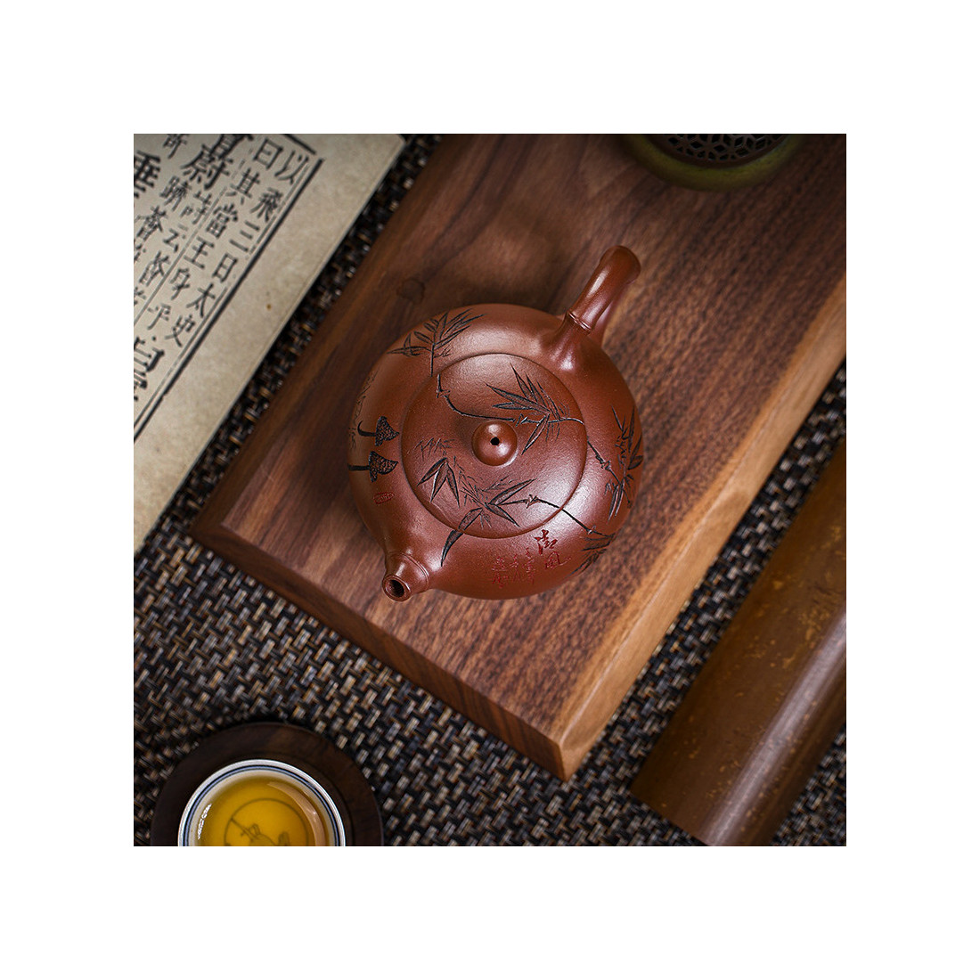 Чайник "Мелодія бамбука" з їсінської... Чайник "Мелодія бамбука" з їсінської...