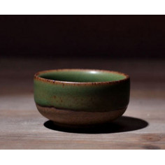 Кругла чаша кольору зеленого бамбука, 35 мл