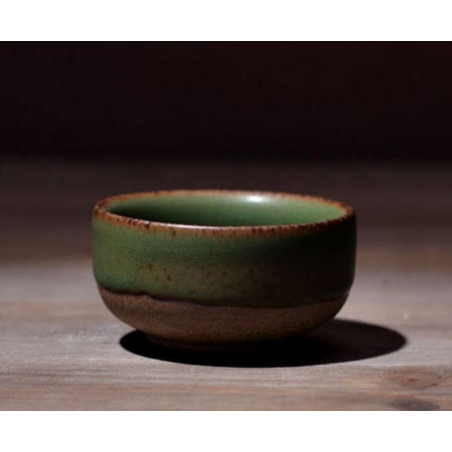 Кругла чаша кольору зеленого бамбука, 35 мл