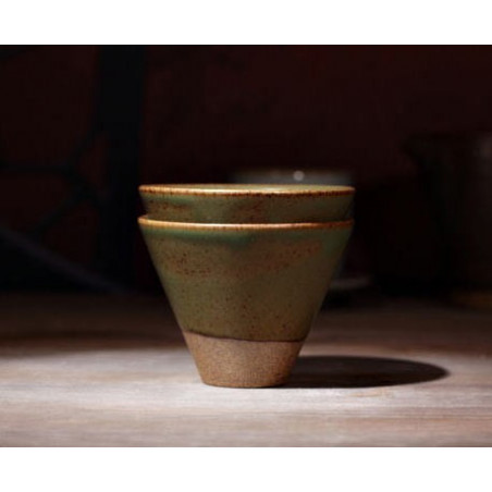 Трикутна чаша кольору зеленого бамбука, 50 мл Трикутна чаша кольору зеленого бамбука, 50 мл