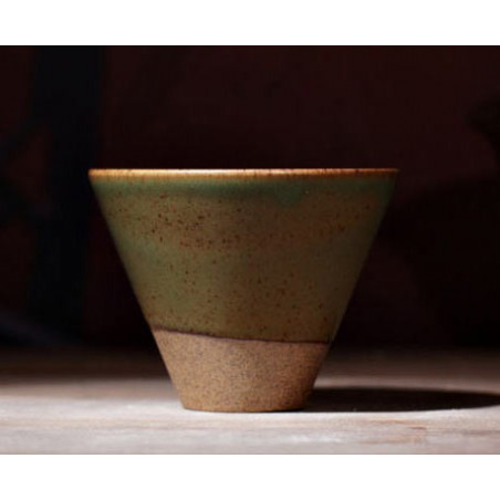 Трикутна чаша кольору зеленого бамбука, 50 мл