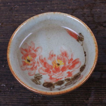 Сіра чаша з малюнком «Півонія», 60 мл Сіра чаша з малюнком «Півонія», 60 мл