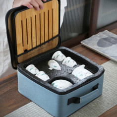 Журавль у хмарах – фарфоровий набір із гайванню для подорожей 2