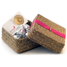 Цукерки art tea в плетеній коробці 2