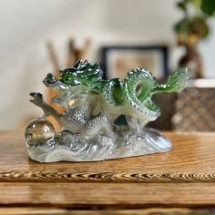 Дракон із перлиною (зелений)