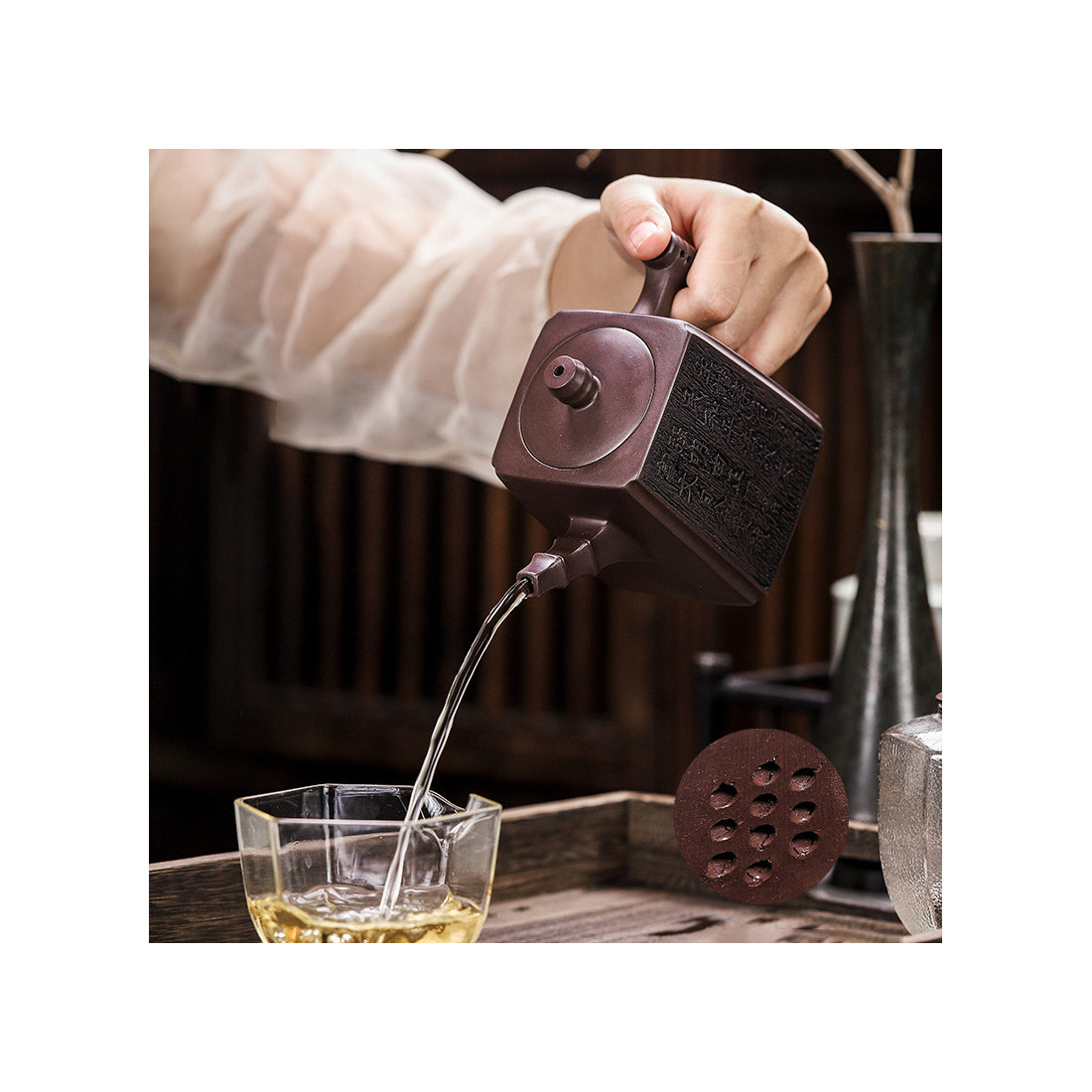 Чайник "Бамбуковий" з їсінської глини Чайник "Бамбуковий" з їсінської глини