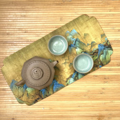 Тканинний килимок "Гори та води на тисячу лі", двосторонній 2