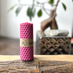 Свічка "Вогонь" з вощини...