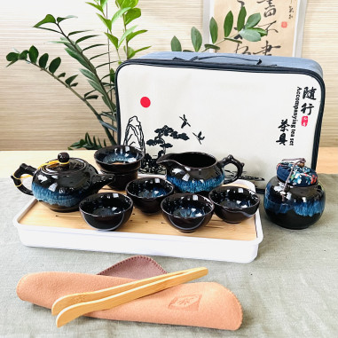 Набір чайний для подорожей із чабанню...