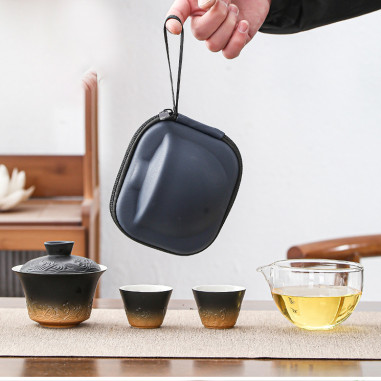 Керамічний чайний набір для подорожей...