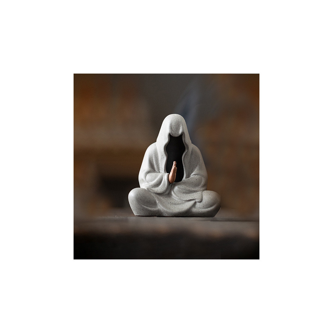 Глиняна статуетка «Просвітлений» (сіра) Глиняна статуетка «Просвітлений» (сіра)