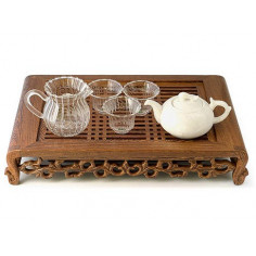 Білий чайник із розводами глазур'ю, 200 мл 2