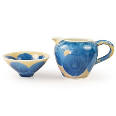 Чаша трикутна з розводами глазур'ю, 35 мл