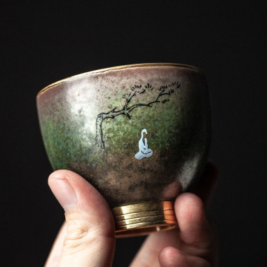 Чаша "Прозріння" з глазур'ю яобянь на...