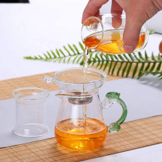 Скляний чахай з ручкою у... 2