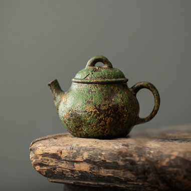 Керамічний чайник "Зелений мох"