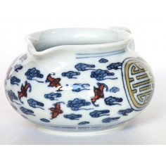 Чахай із цзиндечженьського порцеляни «Символ довголіття» (різнобарвний розпис) 2