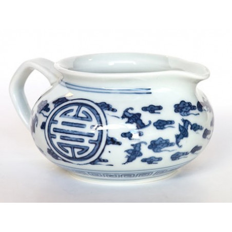 Чахай із цзиндечженьського порцеляни «Символ довголіття» (однокольоровий розпис)