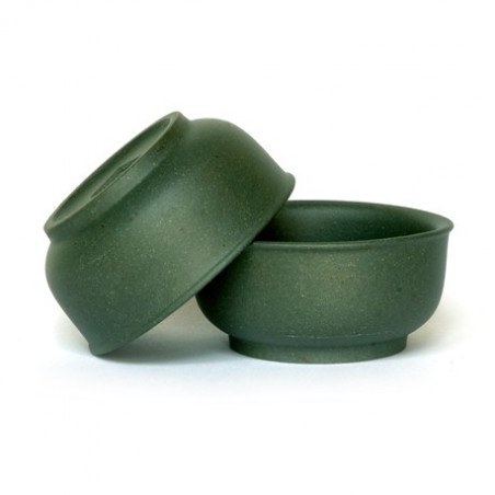 Мала пуерна чаша із ісинської глини (темно-зелена)
