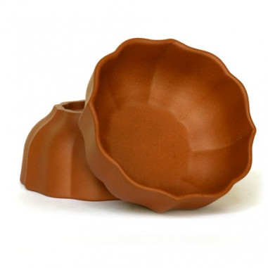 Чаша у формі квітки водяного горіха з ісинської глини (бордова) Чаша у формі квітки водяного горіха з ісинської глини (бордова)