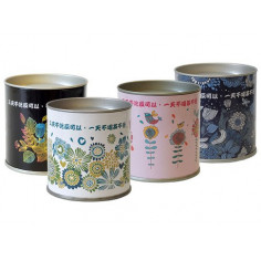 Біла картонна банка для зберігання чаю 2