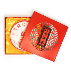 Червона подарункова коробка для пуера