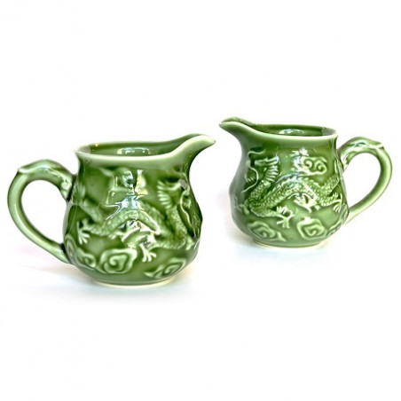 Зелений чахай з драконами