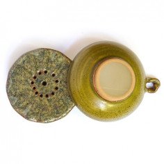 Темно-зелене сито з підставкою 2