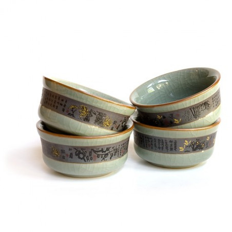 Селадонова чаша «4 благородні рослини»